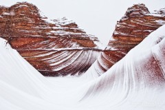 Winter storm at the Wave in Coyote Buttes North