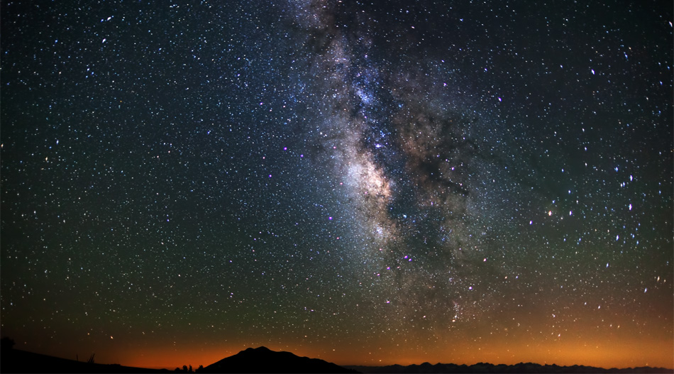 Galactic Core of the Milky Way above the White Mountains